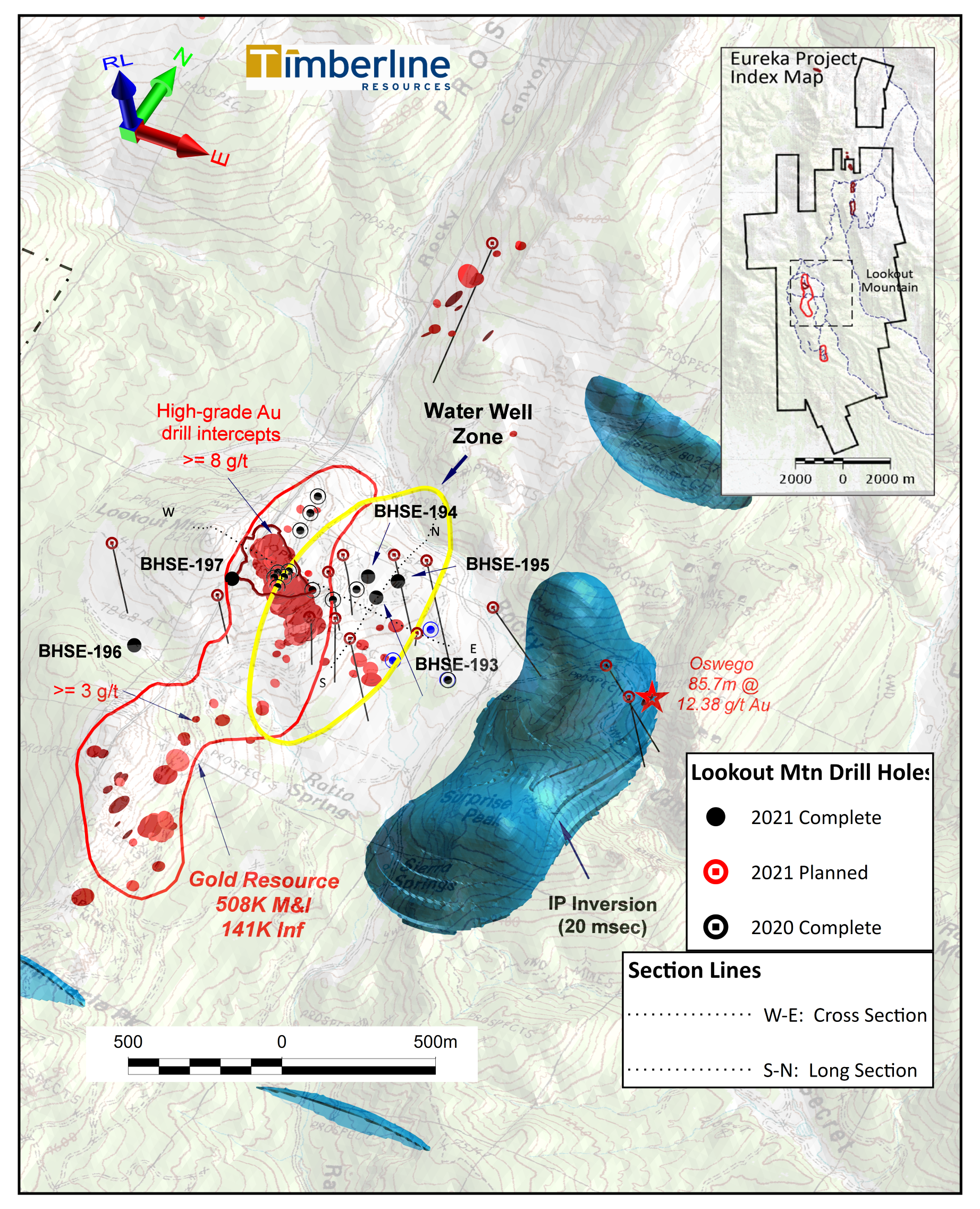 Figure 1. Lookout Mountain Resource Area and Nearby Targets